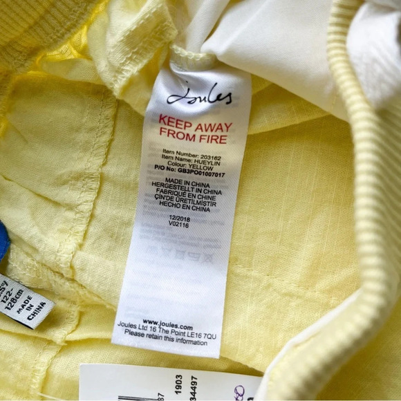 NWT Joules Boys Yellow Pull On Shorts Size 7 - 8 - Picture 8 of 9